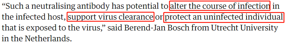 重磅! 新冠治疗重大突破! 两国同时开发出抗体: 能使病毒失效 阻断感染!