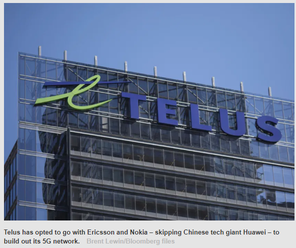 放弃华为! Bell和Telus宣布联手爱立信和诺基亚 推全新5G网络