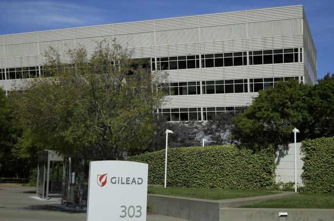 图为吉利德医药公司位在加州总部。美联社