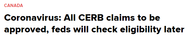 突发! 加拿大政府动手 冒领CERB 双倍返还救济金+罚款+坐牢+遣返!