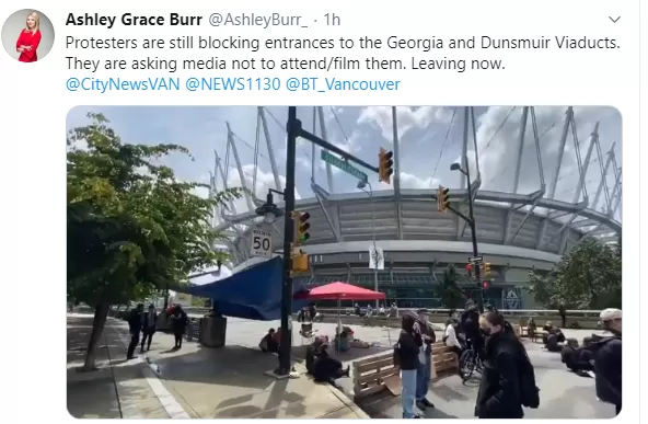 ​加拿大又爆游行! 温哥华抗议者封桥堵路要