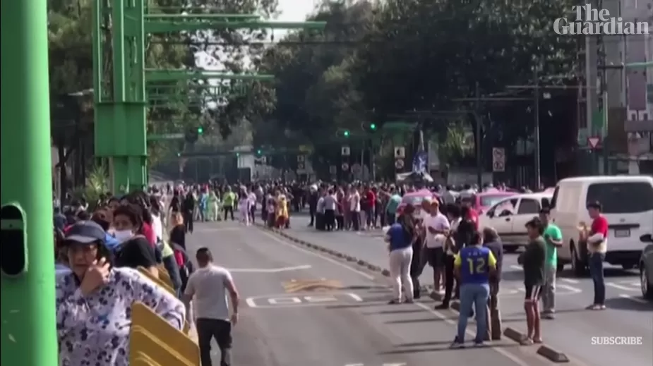 重大突发! 墨西哥爆发7.5级大地震 万人逃命 有人死伤 海啸已开始!