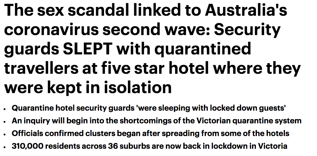 惊呆! 隔离酒店保安和客人乱搞 竟导致疫情再次爆发 多地重新封锁!