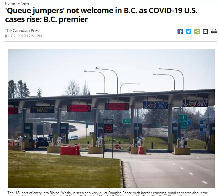 怒了! 美国人借路加拿大