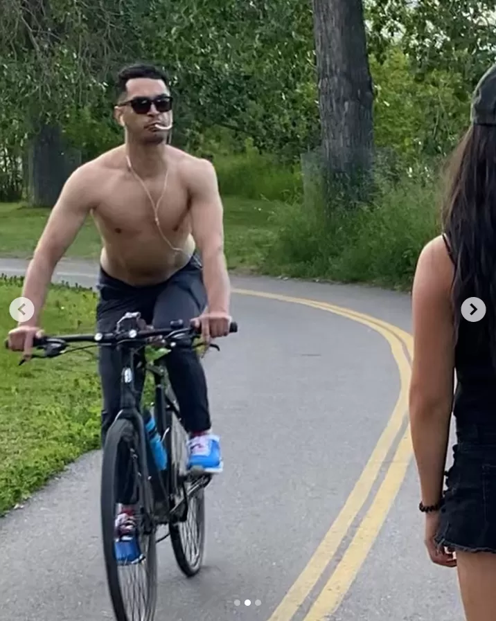 惊了! 加拿大华人妹子遭半裸男吐痰溅一脸 结果这货是一黑人白人亚裔混血