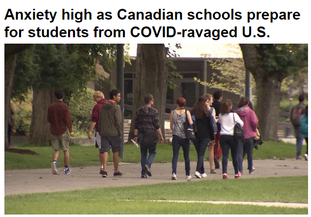 慌! 加拿大9月重开校园 美国人将蜂拥而入 恐失疫情高地 家长跪求延迟开学!