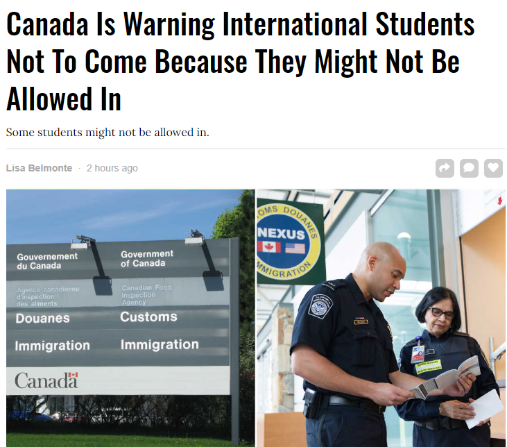哭惨! 加拿大移民部最新规定 这些人将被禁止入境! 大批华人受影响!