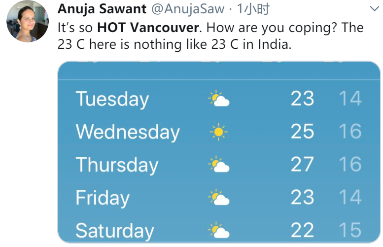 高温警报! 温哥华体感39℃ 温村人集体热疯 印度人表示: 太热了 想回印度