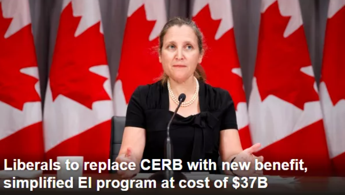 大撒钱! 特鲁多将再砸$1000亿 每月$1600发到明年! 预算官急: 加拿大危险!