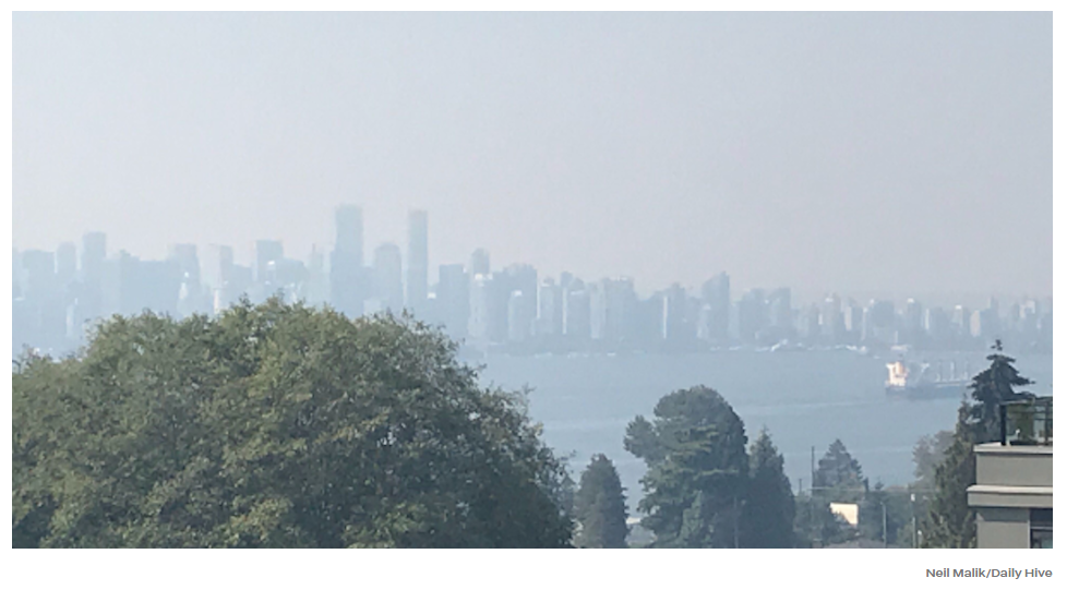注意! 大温多地发布空气质量警报 美国山火飘到加拿大!