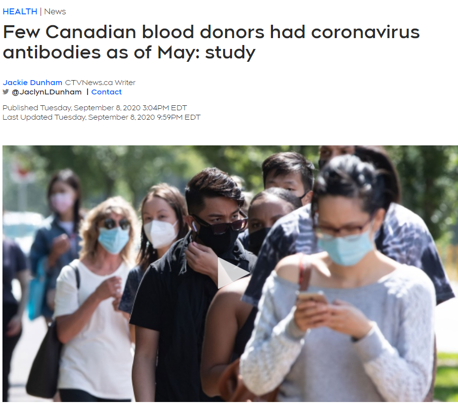 警惕! 加拿大护士疑二次感染; 安省患病率最高;  多伦多推迟开学日期至9月17日!