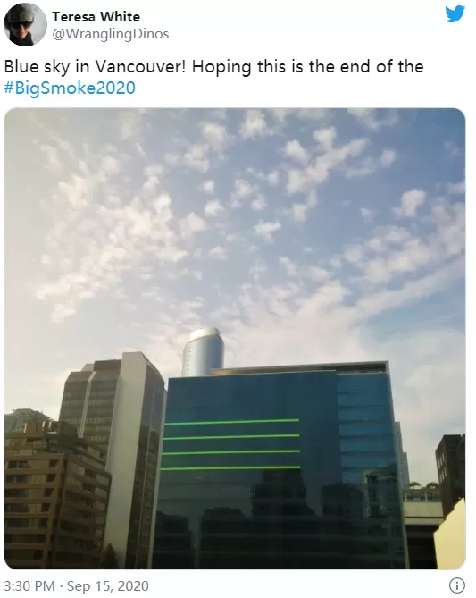 激动! 温哥华久违的蓝天重现 朋友圈沸腾! 好天气要回来了