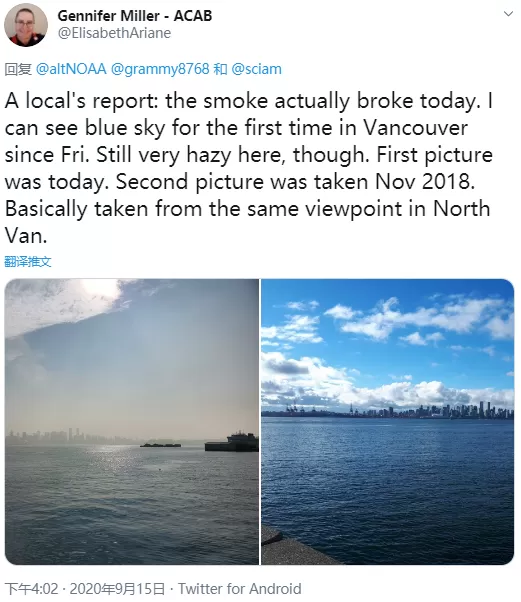 激动! 温哥华久违的蓝天重现 朋友圈沸腾! 好天气要回来了