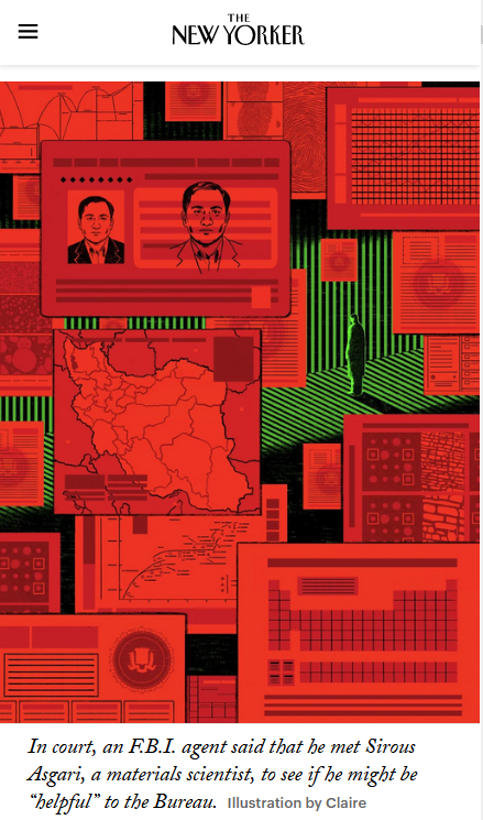 《纽约客》万字深度报道 揭开美国政府迫害伊朗科学家内幕