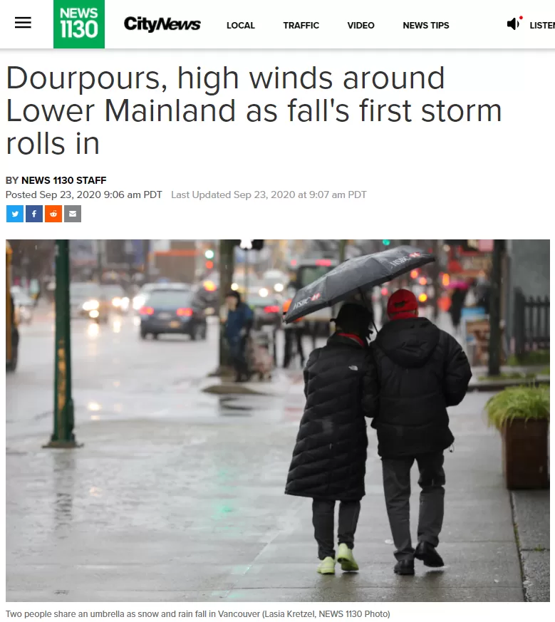 昏天暗地! 大温遭狂风暴雨袭击 多地停电 更猛雷暴洪水在路上 开车小心!