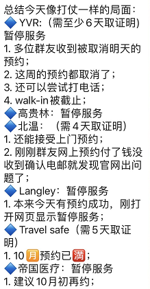 哀嚎! 加拿大华人回国难! 核酸检测点暂停 网站瘫痪 没症状不给测了!