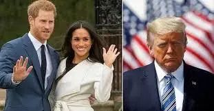 精彩! 特朗普当众笑撕梅根 王室夫妇插手美国大选? 这戏也太足了