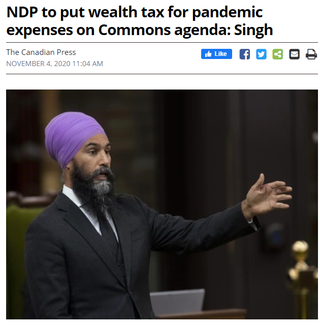 绝了! 特鲁多撒钱 富人埋单 加拿大拟征收财富税 1.3万家庭多交税!