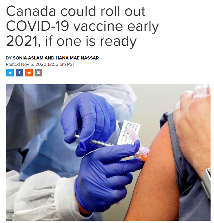 惨! 加拿大新冠住院暴增3倍 医院超负荷120% 明年3月全国这4类人优先接种疫苗!