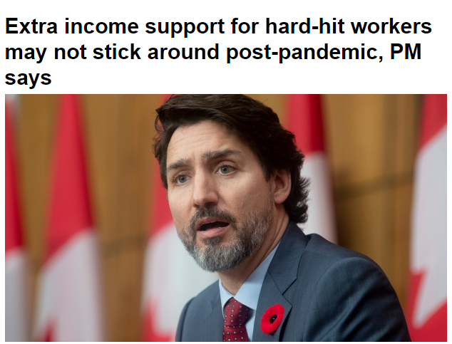 醒醒吧! 加拿大基本收入无望 特鲁多: 别想着政府永远养你们!