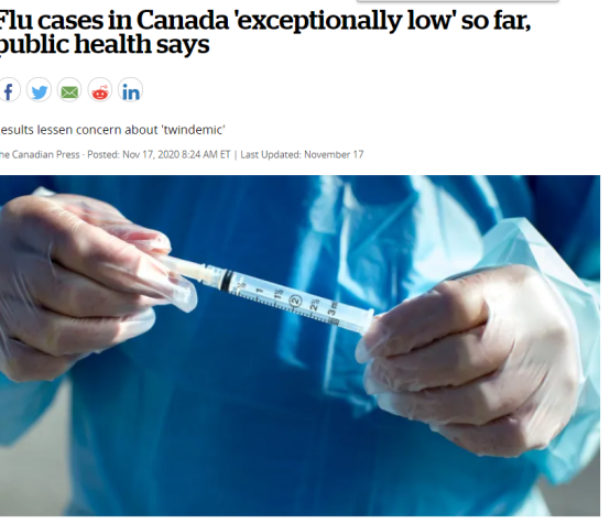 加拿大今年流感人数大减 谭咏诗: 还没到真正流感季 注意防疫!
