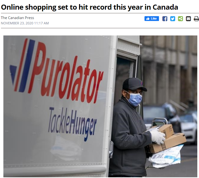 70%加拿大人网上狂欢购物 Loblaw全国首推自动送货服务!