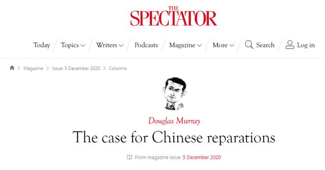 英国知名公知：我们应该派出炮舰，让中国为疫情赔钱  