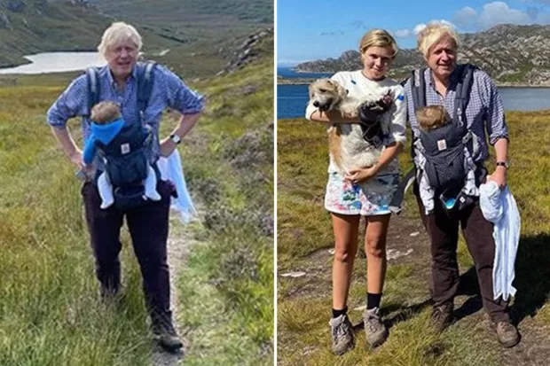 英国首相7个月小儿子，与老爹发型一致；首相曾被问是否跟猫打架