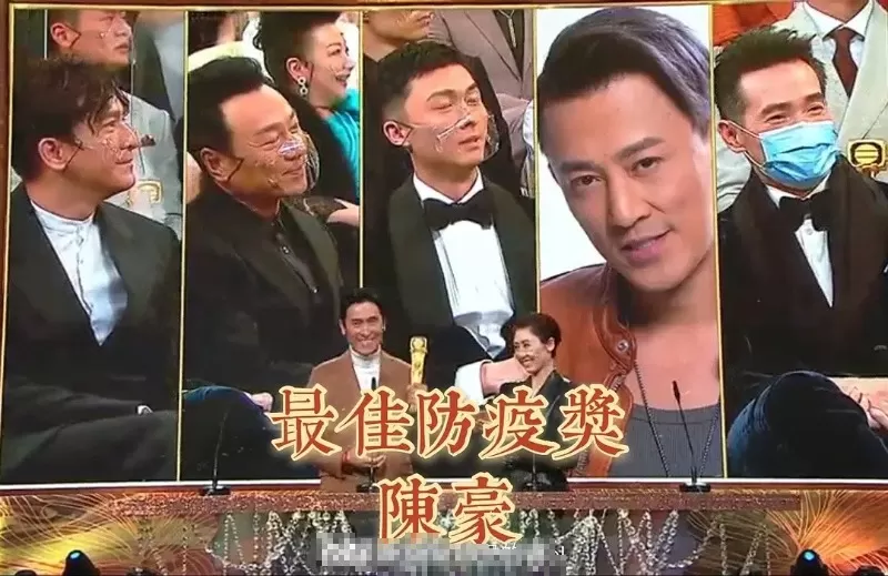 TVB台庆只有陈豪戴医用口罩，获网友颁发TVB最佳防疫奖