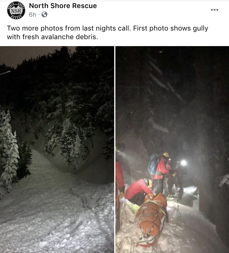 紧急救援! 男子Cypress滑雪遇雪崩 寒冬夜濒死受困山中!