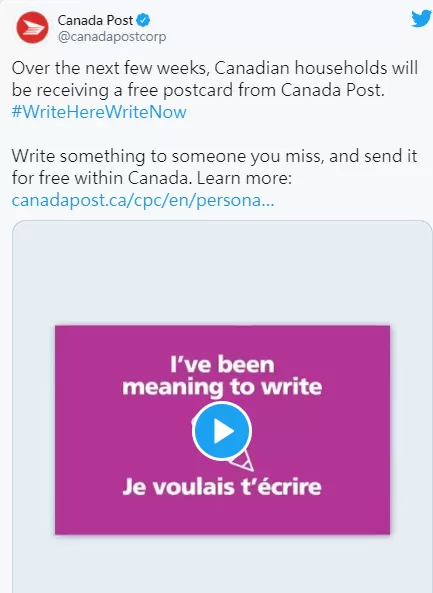 暖心! Canada Post下个月免费送1350万明信片! 无需邮票可寄! 生活 第4张