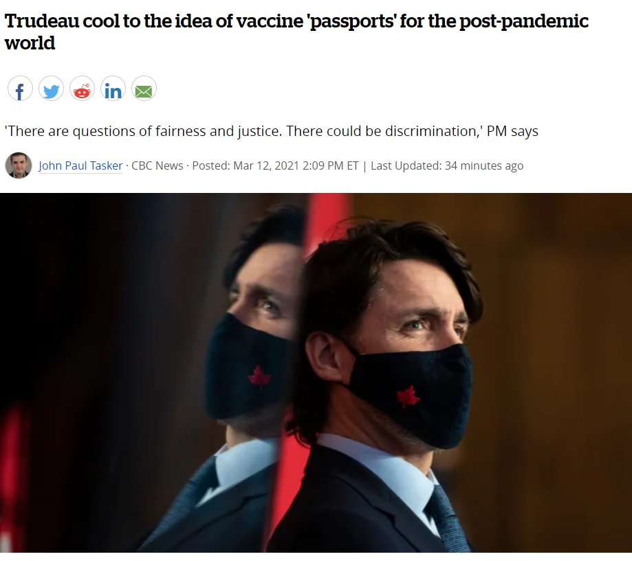 最新! 加拿大疫后迎“报复性旅行”特鲁多: 谨慎考虑疫苗护照! 生活 第4张