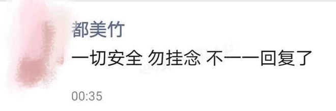 失联一天后 都美竹朋友圈报平安：一切安全 勿挂念