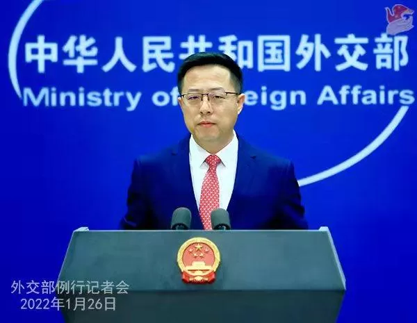 外交部发言人赵立坚。薛伟 摄