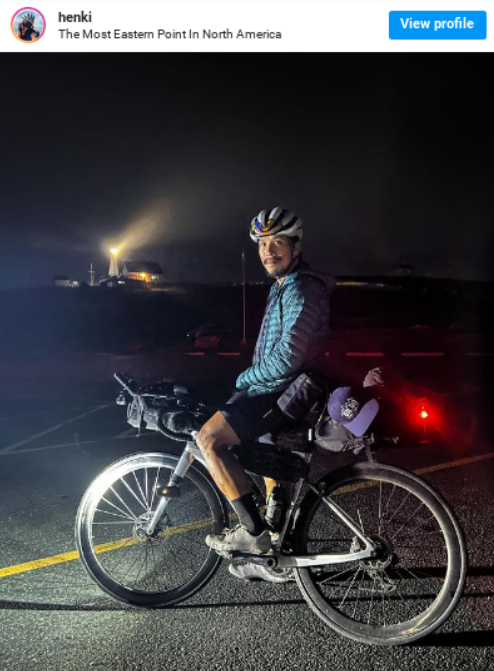 横穿加拿大!华裔男独骑单车跨越10省 耗时60天