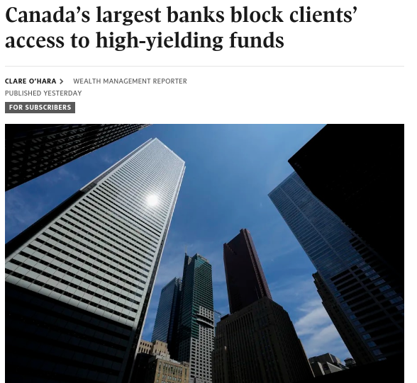 加息后成热门！加拿大多家大银行禁售高收益基金