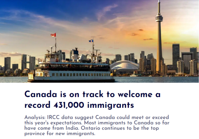 加拿大半年迎1.6万中国移民，不及印度移民四分之一，难民暴增！