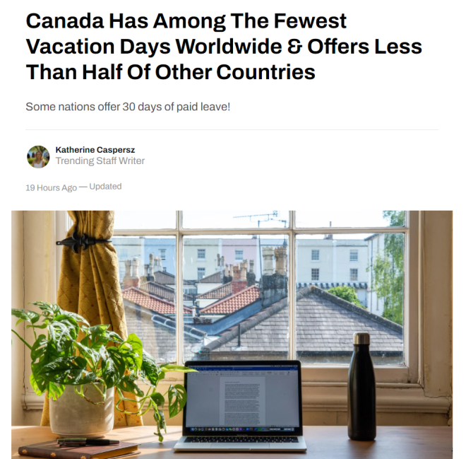 高福利的加拿大在这方面竟然全球倒数，对比下很扎心！