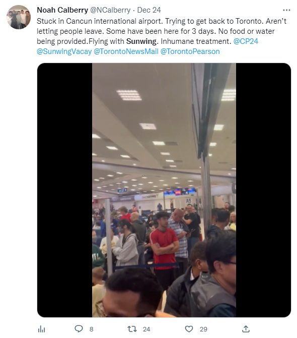 数百名加拿大人滞留墨西哥：睡机场、酒店大堂！华人度假成噩梦！