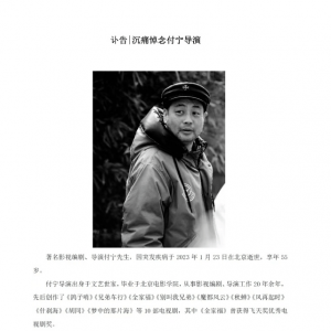 55岁导演付宁突然去世 两天前还给好友发短信拜年