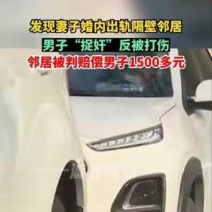 妻子与邻居婚外情车震 丈夫发现先动手 却反被揍