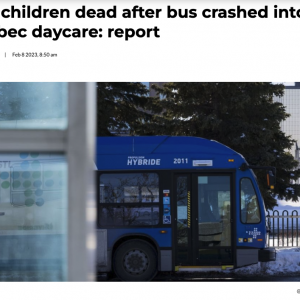 突发惨剧! 2死12伤 加拿大男子开公交撞入幼儿园! 孩子被卷入车轮 尖叫哭喊! 警察当场  ...