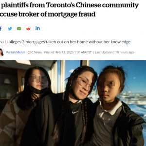加拿大华人妈妈崩溃: 当成家人般的经纪 转身把她"卖"了