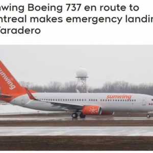 加拿大载190乘客波音737出事 轮胎爆裂 紧急迫降! 富人区传空难