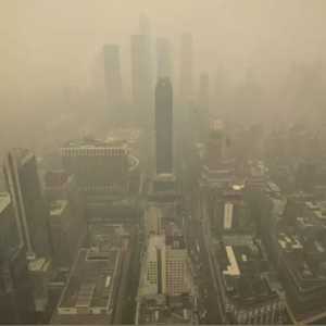 加拿大山火浓烟再临 空气品质指数将超过100 纽约州发警报
