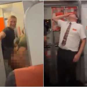 飞机厕所半裸开啪！高空活春宫被看光