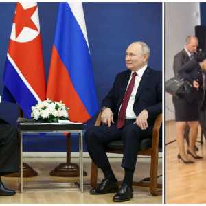 金正恩晤普京:随扈狂抹凳视频热传 向下压测承重量