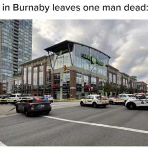 可怕! 本拿比闹市枪击事件一人死亡! 大温司机竟然逆行还闯红灯
