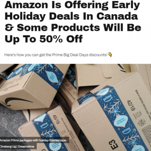 限时一天！加拿大亚马逊提前大促：这些知名品牌疯狂打折