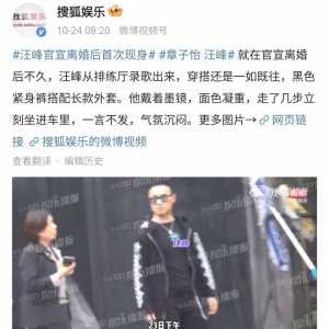 汪峰离婚后首露面，面容憔悴头发秃顶，疑似...